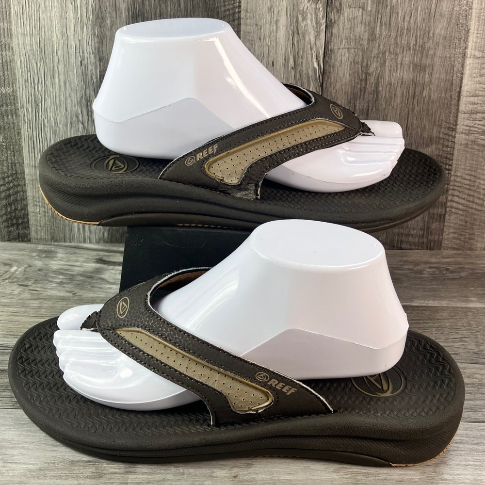 Reef Fanning Mens Brown Tan Flip Flop Sandals Size 9